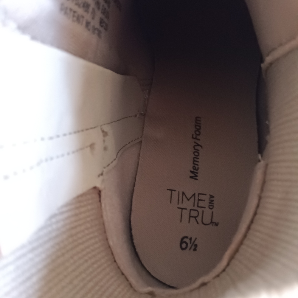 Beige Ankle Boots Time And Tru - Picture 4 of 10